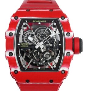 리차드밀 RM35-02 44.5mm  Red Carbon Fiber Red Rubber Strap Black Skeletonized[BBR]