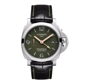 파네라이 루미노르 GMT 44mm PAM01056 Steel Leather strap Green Dial[VS]