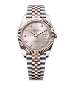 롤렉스 데이저스트 41mm 126331-0008  Half Rose Gold Diamond Pink Dial Jubilee[CLEAN]