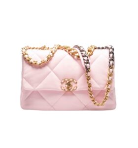 [프리미엄/해외배송]샤넬 19백 라지 플랩 백(핑크/금장/램스킨)