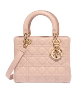 [탑티어/해외배송]디올 레이디 디올 미디엄 백(파우더 핑크/까나쥬/램스킨)