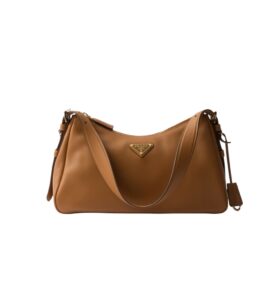 [프리미엄/해외배송]프라다 에메 레더 미디엄 숄더백(캐러멜)