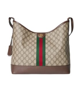 [프리미엄/해외배송]구찌 오피디아 미디엄 숄더백(GG수프림 베이지/에보니)