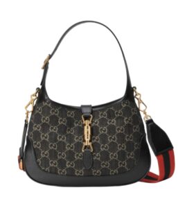 [프리미엄/해외배송]구찌 재키 1961 스몰 호보백(GG수프림/블랙데님)