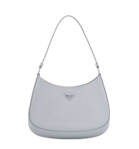 [프리미엄/해외배송]프라다 클레오 브러시드 레더 숄더백(콘플라워)