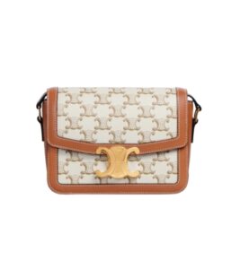 [프리미엄/해외배송]셀린느 트리옹프 백 틴(화이트/트리옹프 캔버스)