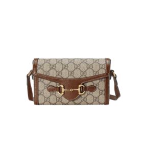 [프리미엄/해외배송]구찌 홀스빗 1955 미니백(GG수프림 베이지/에보니)