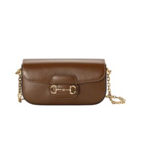 [프리미엄/해외배송]구찌 홀스빗 1955 체인 스몰 숄더백(브라운)