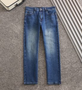 [국내배송]프라다 신상 블루삼각로고 스판 데님진