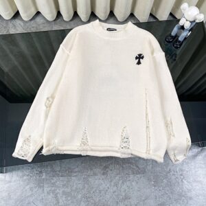 [국내배송]크롬하츠 크로스 패치 디스트로이드 니트