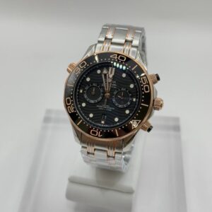 [국내배송]오메가 코액시얼 씨마스터 다이버300M 블랙다이얼 로즈골드콤비