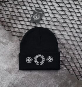 [국내배송]크롬하츠 트리플 크로스 자수 울캐시 비니