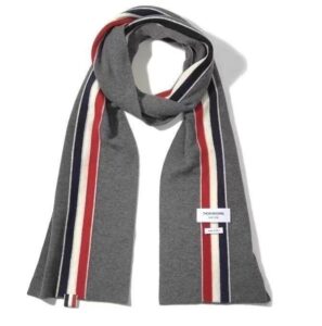 [국내배송]톰브라운 스트라이프 메리노 울 리브드 머플러