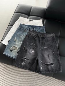 [국내배송]크롬하츠 데님워싱 하프팬츠 청반바지 / 2025 SS