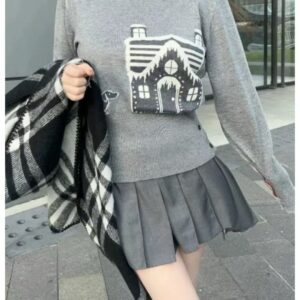 [국내배송]톰 브라운-THOM BROWNE 여성 자카드 스웨터-1389