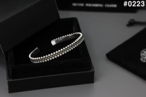 [국내배송]크롬하츠 더블피라미드 플러스 뱅글 팔찌