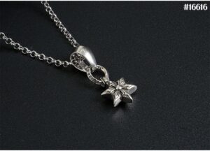 [국내배송]크롬하츠 스노우 플라워 스타 펜던트 네크리스