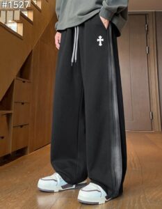 [국내배송]크롬하츠 워싱 기모 와이드 스웻 팬츠