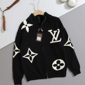 [국내배송]루이비통 [ L.V ] 수입 모노그램 로고 니트 집업