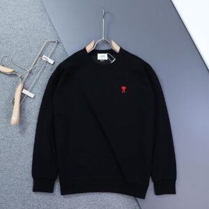 [국내배송]아미 스몰하트 로고 라운드 맨투맨