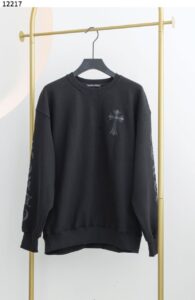 [국내배송]크롬하츠 [Chrome Hearts] 멀티로고 블랙 라운드 맨투맨