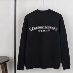 [국내배송]크롬하츠 헐리우드 스크립트 레터링 맨투맨티셔츠