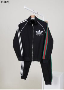 [국내배송]구찌 X 아디다스 남성 코튼 저지 지퍼 자켓 & 트랙 조거 팬츠 셋