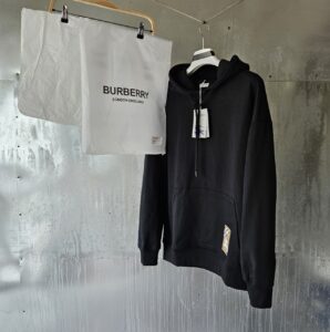 [국내배송]버버리 체크 라벨 코튼 후디