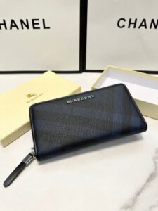 [국내배송]버버리 런던 체크 지퍼 어라운드 장지갑