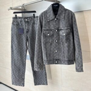 [국내배송]루이비통 모노그램 자카드 데님자켓+팬츠 셋업