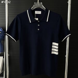 [국내배송]톰브라운 사선 카라 폴로 니트