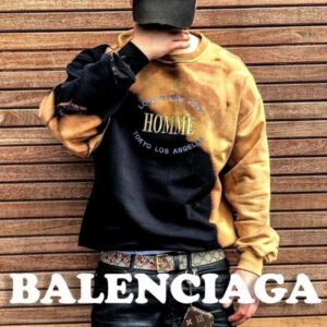 [국내배송]발렌시아가 런웨이 블리치드 커플 맨투맨