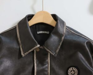 [국내배송]크롬하츠 [ CHROME ] 말발굽 로고 레더 자켓