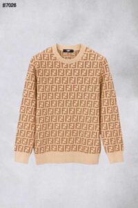 [국내배송]팬디 FF 자카드 울 블렌드 니트 풀오버