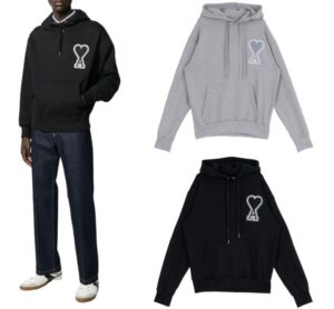 [국내배송]아미 하트로고 후드 2Color