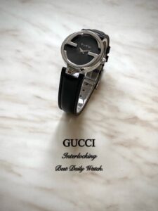 [국내배송]구찌 인터로킹 블랙다이얼