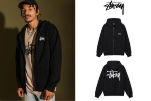[국내배송]스투시 베이직 후드집업(블랙)