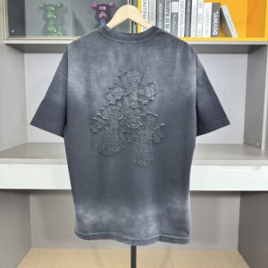 [국내배송]크롬하츠 세메터리 덧댐 로고 반팔 티셔츠