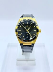 [국내배송]오메가 컨스텔레이션 코엑시얼 마스터 금장 가죽