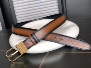 [국내배송]벨루티 (최상위버전) 볼루테 스크리토 레더 양면벨트 (브라운&다크블루)