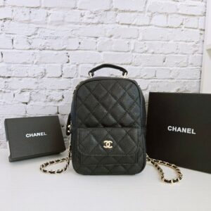 [국내배송]샤넬 24 크루즈 캐비어 탑핸들 미니 백팩