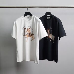 [국내배송]에르메스 로데오 홀스 라운드 반팔티