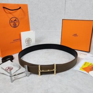 [국내배송]에르메스 H d’Ancre 당크르 리버서블(양면) 토고가죽 벨트