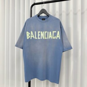 [국내배송]발렌시아가 테이프 타입 미디엄 핏 반팔 티셔츠