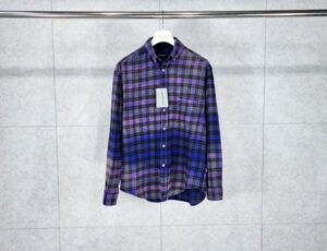 [국내배송]발렌시아가 체크 플란넬 셔츠