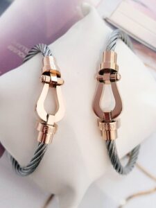 [국내배송]프레드 와이어 스틸 팔찌