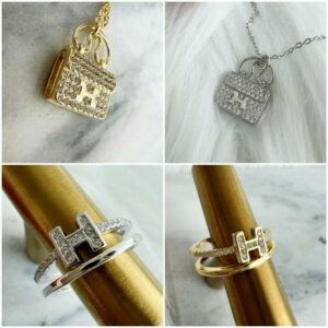 [국내배송]에르메스 세트 목걸이 반지 세트