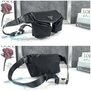 [국내배송]프라다 유틸리티 리나일론 및 가죽 숄더백