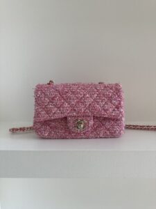 [국내배송]샤넬 트위드 핑크 크로스백