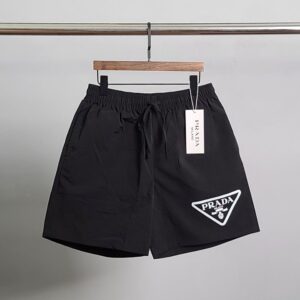 [국내배송]프라다 삼각프린팅 나일론 5부 팬츠